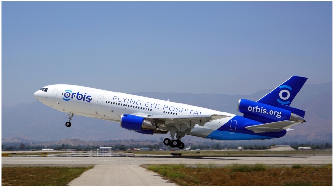 Orbis Flying Eye Hospital taking off